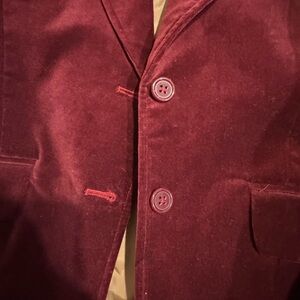 Old Navy Maroon Velvet Jacket